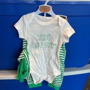 Rae Dunn - DADDY’S LUCKY CHARM - 6-9 months set